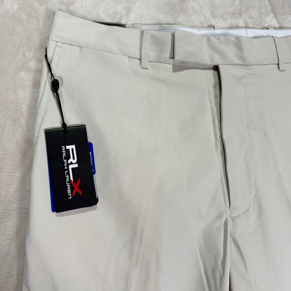 NWT RLX Ralph Lauren Tailored Fit Performance Golf Pants Sand Men's Size 36X32 - Picture 2 of 8